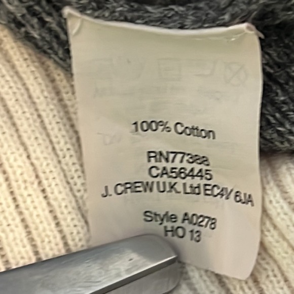 Madewell Crewneck Grey Color Block Sweater L - Picture 7 of 9